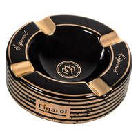 Cendrier de luxe classique sans fumée, respectueux de l'environnement, en porcelaine blanche émaillée, fait main, grand et rond en céramique
