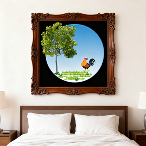 Peintures d'animaux en nature morte, sur toile encadrée et décorée, idéales pour <span class=keywords><strong>l</strong></span>'art mural classique dans les salons et cuisines 3D - Product Image 4