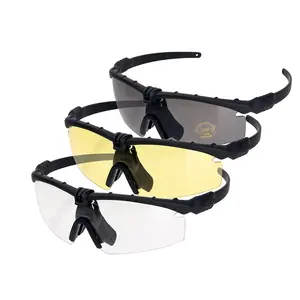 Utdoor-gafas de sol deportivas antideslizantes, correa ajustable de 3 lentes para ciclismo