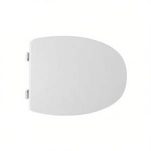 Asiento de Inodoro en Forma de V, 50.5 cm de Largo, 37.5 cm de Ancho, Plástico, Minimalista, para Baño - Product Image 3