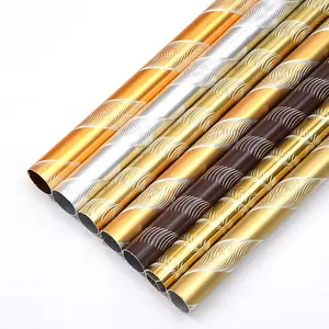 vorhang rohr stange Suppliers-Großhandel Schöne Carving Aluminium Vorhang Profil Vorhang Pole Rohr Aluminium Stange