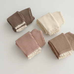 Casual <b>Toddler</b> Wear Leggings Lace Ruffle Ribbed Kids Leggings - Product Image 6