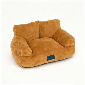 Luxury Faux Fur Dog <b>Bed</b> Solid Cream Color Rectangle Shape Soft Indoor Pet <b>Bed</b> for Dogs All Seasons Removable Washable - Product Image 4
