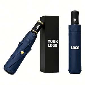 Paraguas Plegable Automático de 3 Pliegues Personalizado con Logotipo Impreso para Regalos Promocionales - Product Image 1