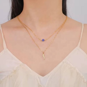 Nuovo Arrivo Collana con Ciondolo a Forma di Peperoncino Classico in Acciaio Inossidabile Placcato <span class=keywords><strong>Oro</strong></span> 18K per Donne - Product Image 4