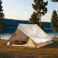 Tente pyramidale de luxe en toile personnalisée de haute qualité pour le camping et le glamping Mini tente gonflable de centre de villégiature à faible quantité minimale de commande