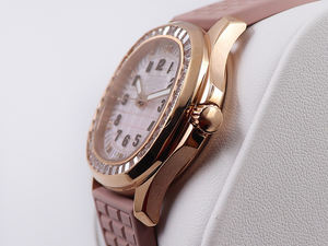 Montre à Quartz de luxe pour femmes montre mécanique étanche montre décontractée d'affaires à la mode bracelet en Silicone montre personnalisée rose - Product Image 3