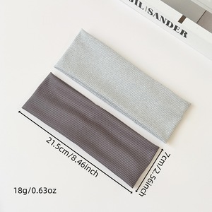 Meilleures ventes transfrontalières : <span class=keywords><strong>Bandeau</strong></span> pour femme fait main, côtelé à carreaux, large, absorbant la transpiration, pour le <span class=keywords><strong>sport</strong></span> et le yoga - Product Image 4