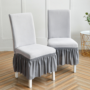 Moderne <span class=keywords><strong>pas</strong></span> <span class=keywords><strong>cher</strong></span> ajusté élégant pour hôtel Banquet <span class=keywords><strong>chaise</strong></span> couvre avec jupe - Product Image 4