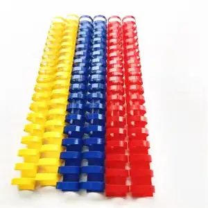 21 loops/24 loops binding material factory round plastic pvc comb ring notebook binding comb