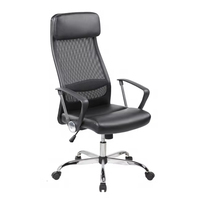 Fauteuil de bureau ergonomique pivotant inclinable à dossier haut confortable en tissu maillé design contemporain en fer pour ordinateur, bureau, jeux