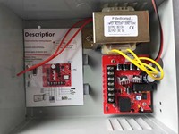 Serrure Électrique Magnétique AOXING à Carte d'Accès, Tout Cuivre, Alimentation UPS 12V/5A, Modèle 12V 5A pour Contrôle d'Accès UPS