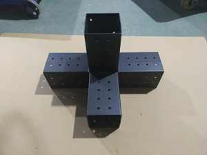 QUINT <span class=keywords><strong>Kit</strong></span> Pergola TRIO Supports de connecteur d'angle Support en <span class=keywords><strong>bois</strong></span> robuste Support de base pour poteau - Product Image 6