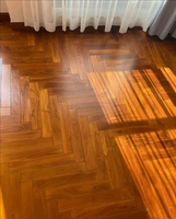 Parquet contrecollé professionnel en chêne birman, résistant à l'humidité et durable, longueur 2100 mm, pour sous-sols