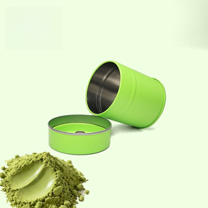 Lata de Matcha Personalizada D60XH70mm, Lata Metálica Hermética con Tapa Interior para Almacenamiento de Té Matcha de 30g 40g 50g, Color Rosa Dorado, OEM - Product Image 3