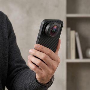 Nouveautés GiAi : Adaptateur d'objectif <span class=keywords><strong>macro</strong></span> fisheye pour smartphone, 17 mm, champ de vision de 200 degrés, boîtier en verre optique compatible Sigma/Pentax - Product Image 1