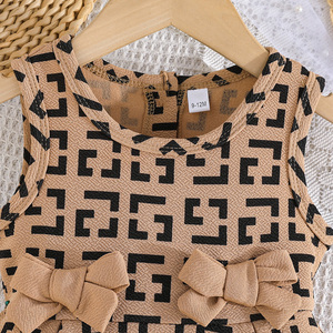 Vestidos Elegantes de Verano sin Mangas para Niñas Recién Nacidas, Cómodos, Transpirables, con Bonitos Lazos, Ropa Infantil - Product Image 3