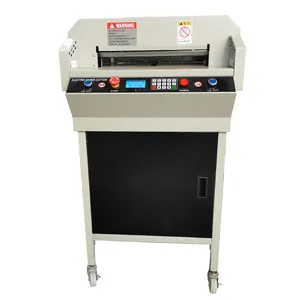 Mesin pemotong kertas terprogram elektronik pemotong kertas dengan 460mm ukuran pemotong lebih keuntungan mesin pemotong kertas