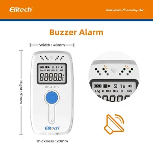 HEDAO RC-4 PRO <b>Temperature</b> <b>Data</b> <b>Logger</b> NTC Battery Plastic Material Pharmacy Refrigerators Thermohygrometer Monitor - Product Image 3
