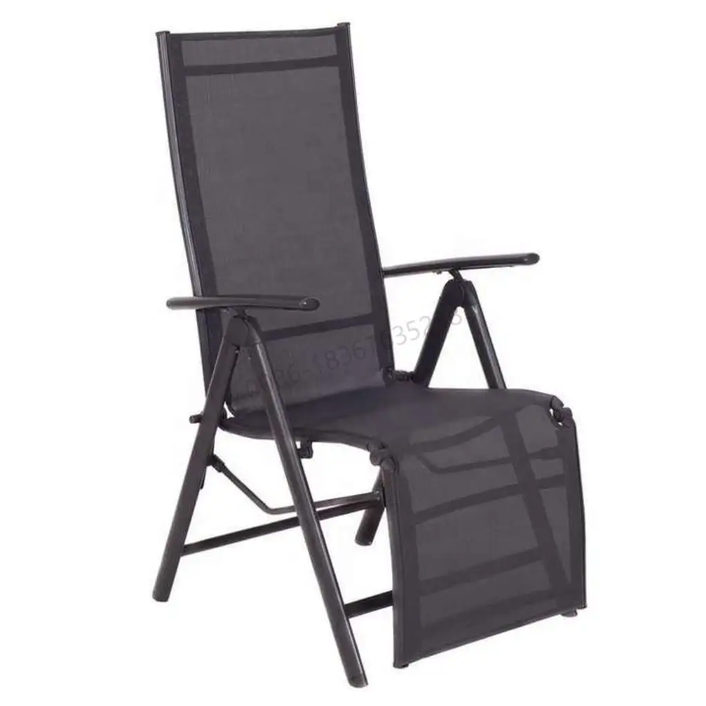 Hot selling flat packing garden outdoor patio furniture aluminum textilene waterproof folding sun lounge lounger chair
