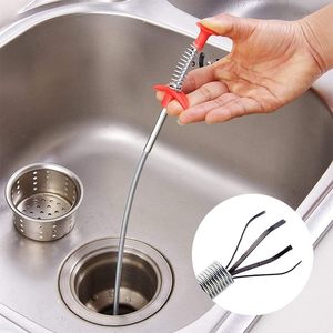 63 inch cống rắn tóc cống làm tắc nghẽn Remover Công cụ linh hoạt Grabber Claw Pick up Reacher công cụ bồn rửa cống Cleaner - Product Image 5