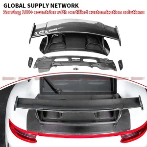 Mới Đến Khô Sợi Carbon Nâng Cấp Để Gt3 Phong Cách Xe Phụ Tùng Ô Tô Phía Sau Cánh Racing Spoiler Cho Porsche 991 991.2 - Product Image 5