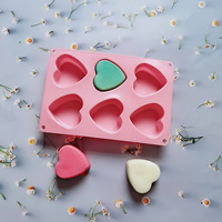 Moule à gâteau en silicone jetable en forme de cœur, fait main, pour chocolat, fabricant et fournisseur, outils de pâtisserie pour la maison et la cuisine, sans BPA, personnalisable