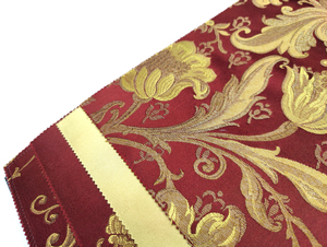 JK5012-24 Tissu de rideau de fenêtre en jacquard de lin de soie royale classique de luxe en gros pour la maison, le salon - Product Image 2
