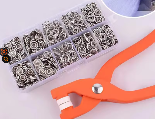 Orange 50pcs boutons