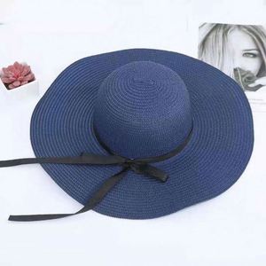 Wholesale Female Cheap Large Brim Sun Beach <b>Hat</b> <b>Summer</b> <b>Hat</b> Paper Straw <b>Hats</b> for Women - Product Image 4