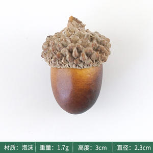 ลูกโอ๊กเทียมขนาดเล็ก ผลไม้ปลอม <span class=keywords><strong>ของ</strong></span>ตกแ<span class=keywords><strong>ต</strong></span>่งเหมือนจริง <span class=keywords><strong>ต</strong></span>้นไม้จำลอง งานฝีมือ - Product Image 6