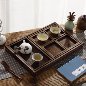 Juego de Bandeja para Té con Múltiples Compartimentos, para Preparar Té junto a la Estufa, Combinación de Siete Piezas, Duradero, para Uso en Hoteles, para Café y Té - Product Image 3
