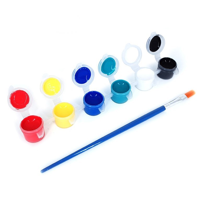 3 ml - 6 couleurs + 2 pinceaux