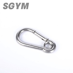 Klip karabiner tugas berat 304 316 baja tahan karat kait jepret pegas klip rantai pengunci untuk berkemah mendaki Din 5299 - Product Image 2