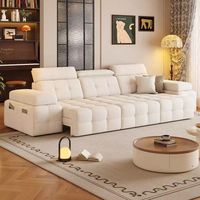 Vielseitige Spezifikationen Weicher Glatter Stoff Modulares Sofa Modernes Wohnzimmer-Sofa Möbel