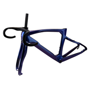 Telaio per Bicicletta da Strada CG 700C in Fibra di Carbonio, Telaio Aerodinamico <span class=keywords><strong>con</strong></span> Manubrio Curvo, Tubo Sella e Forcella Anteriore Completi - Product Image 5