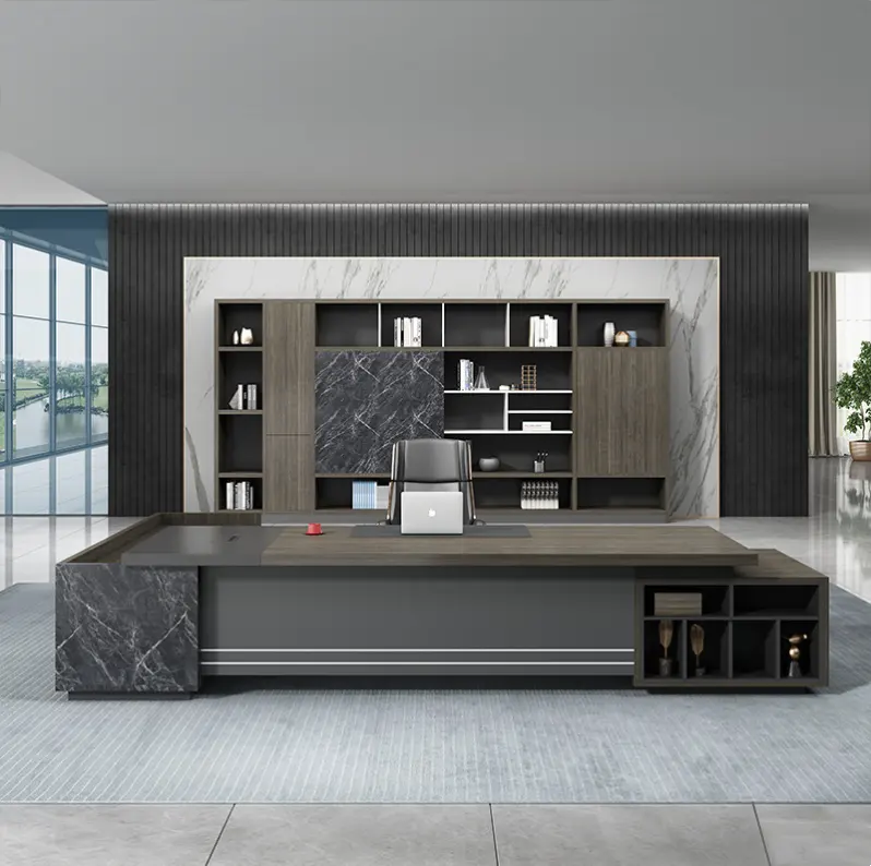 Liyu High quality modern luxury New Top Sales Desk Regular Size Modern Office Furniture Wooden Desk