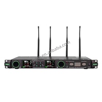 Nouveaux produits M-9602 : Système sans fil True Diversity à double canal avec écran récepteur TFT HD 2,4 pouces et tube électronique pour Église/Scène