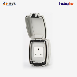 เต้ารับไฟฟ้าติดผนังเจียหยาง 1 ช่อง IP66 วัสดุ PC สำหรับภายนอกอาคาร กันน้ำ รุ่น TC318 - Product Image 1