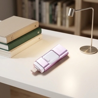Unidad Flash USB Directa de Fábrica, Unidad Flash USB 3.0 de Alta Velocidad al por Mayor, Interfaz Dual OTG, Pendrive para Dispositivos IOS, Android y Windows