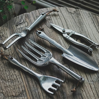 Ensemble d'outils de jardinage en alliage d'aluminium et de magnésium, 7 pièces, pelle pointue pour la plantation de fleurs, modèle TP321