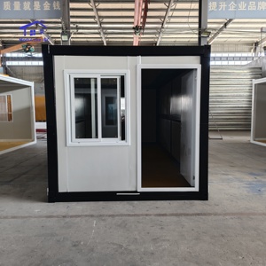 20-foot Waist-Folding Container House with Pre-installed Wiring 75mm Thickened Wall Panels for Dormitories and Offices - Product Image 3