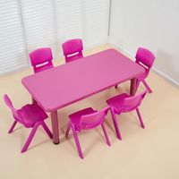 幼儿园家具，儿童塑料桌椅创意，教育，鼓励互动学习