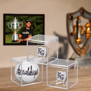 Wholesale New Arrives Acrylic Clear Modern for Baseball Holder Display Box Easy Assembly Freestanding Store Display Stand - Product Image 3