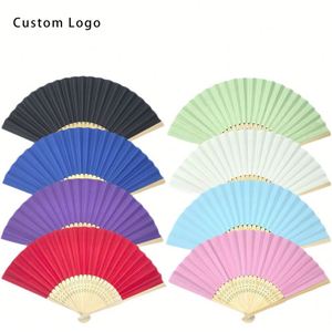 Éventail en bambou peint à la main, design tropical unique, idéal pour les fêtes de plage et les cadeaux de mariage - Product Image 1