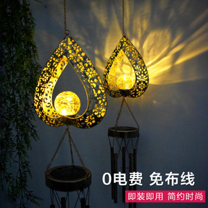 ไฟสวนพลังงานแสงอาทิตย์รูปทรงหยดน้ำ LED แขวนประดับตกแต่งกลางแจ้งกันน้ำได้ - Product Image 5
