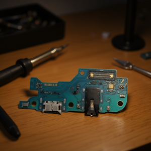 Scheda elettronica con connettore di ricarica e jack audio, Galaxy M30 - M305F - Product Image 3