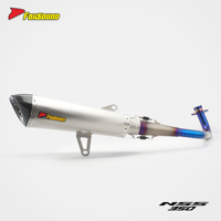 Sistema de Escape para Motocicleta Forsound, Precio de Fábrica al por Mayor, Sección Plateada Mate Alargada para Honda Forza350