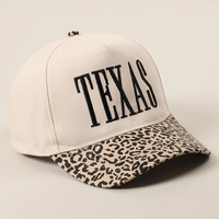 Gorras Personalizadas Bordadas con Estampado de Leopardo de Texas, Gorra Trucker para Mujer, Gorra de Béisbol Personalizada