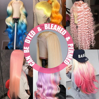 Perruques de cheveux brésiliens en dentelle HD, perruque frontale en dentelle complète avec des cheveux de bébé perruques de cheveux humains vierges droites pour les femmes noires